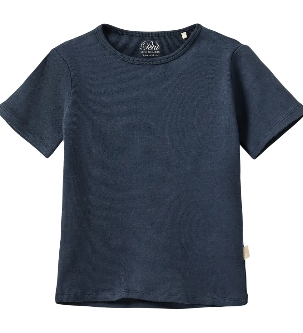 Sofie Schnoor T-shirt - Rib - Dark Blue