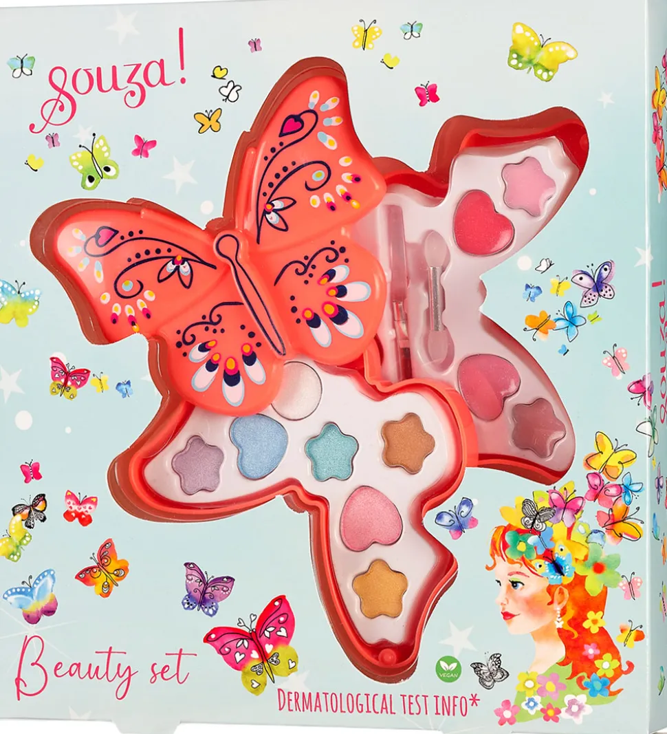 Souza Sminkesæt - Øjenskygge/Lipgloss - Butterfly