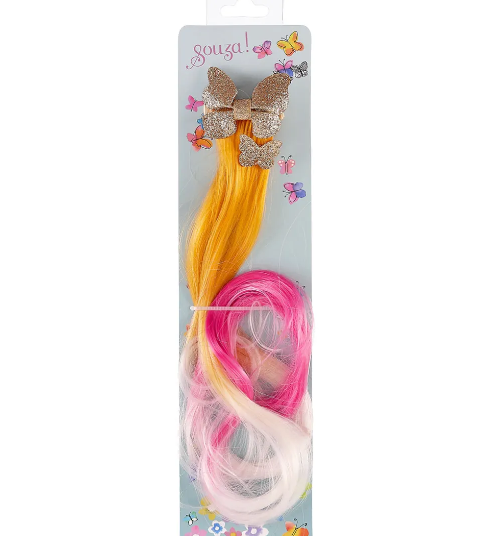 Souza Udklædning - Hårklemme m. Hår - Tamar - Sommerfugl