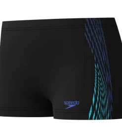 Speedo Badebukser - Plastisol Placement - Sort m. Blå