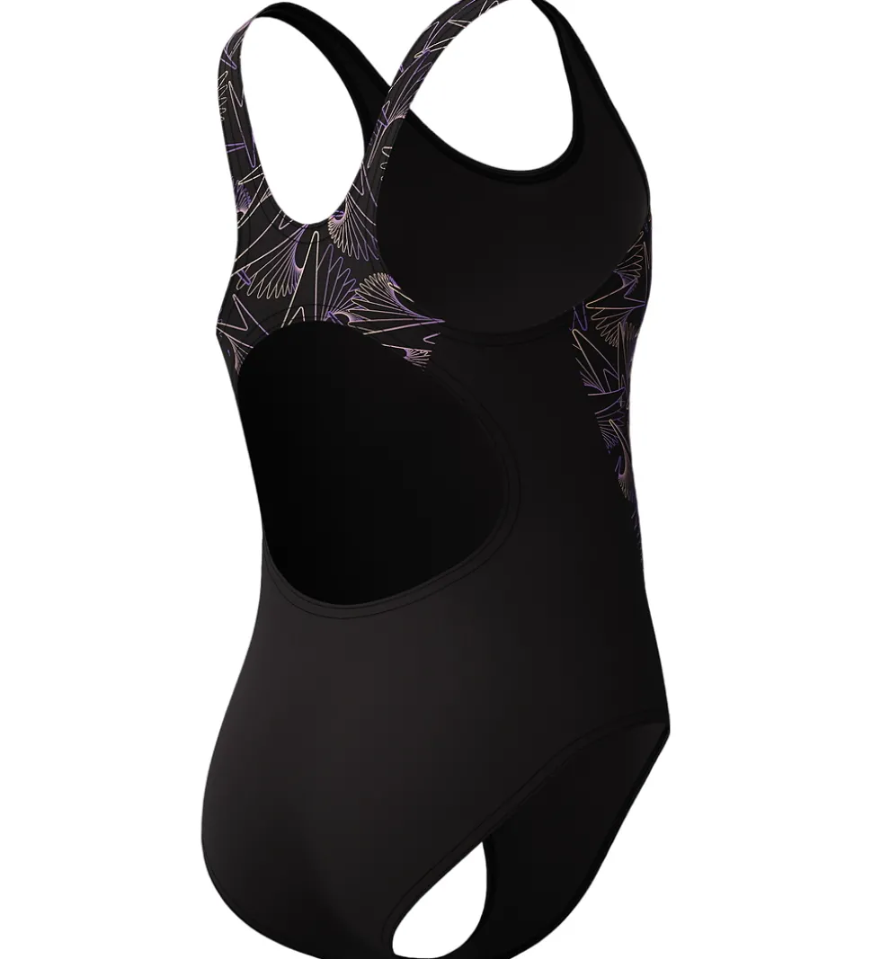 Speedo Badedragt - HyperBoom Splice Muscleback - Sort/Fersken