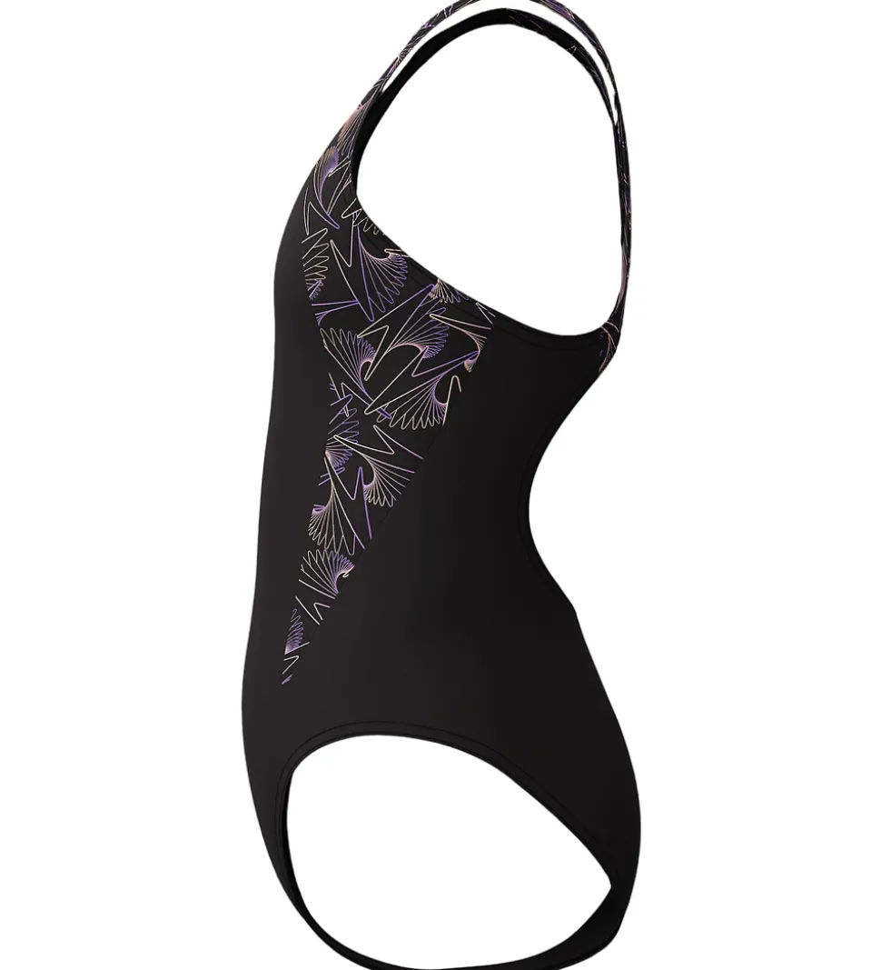 Speedo Badedragt - HyperBoom Splice Muscleback - Sort/Fersken