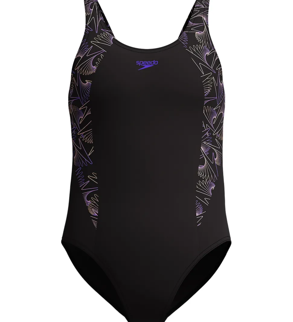 Speedo Badedragt - HyperBoom Splice Muscleback - Sort/Fersken