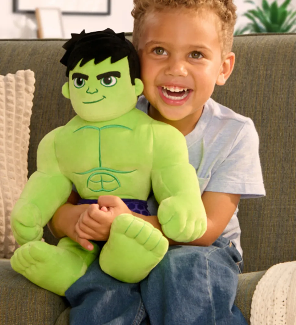 Spidey Bamse m. Lyd - Spidey My Friend Hulk