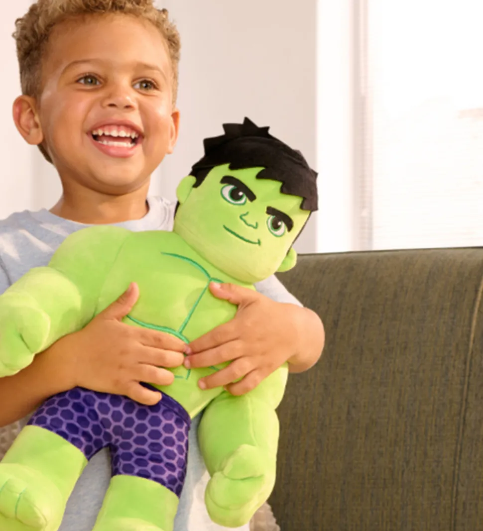 Spidey Bamse m. Lyd - Spidey My Friend Hulk