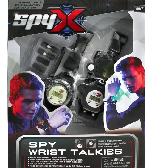 SpyX Walkie Talkies - Wrist - Sort