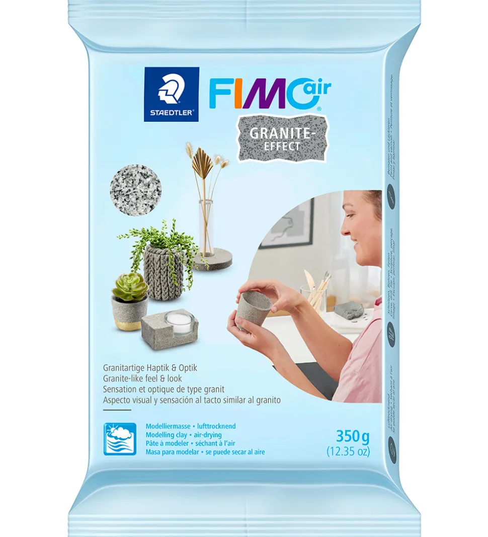 Staedtler FIMO Modellervoks - Granit Effect - 350g - Grå
