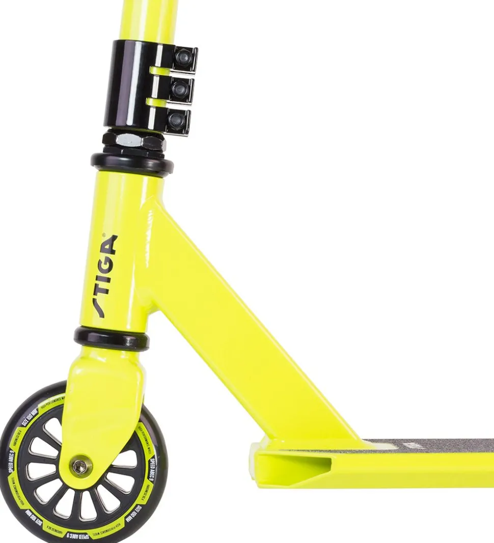 Stiga Løbehjul - Trick Scooter - Hood - Sort/Limegrøn