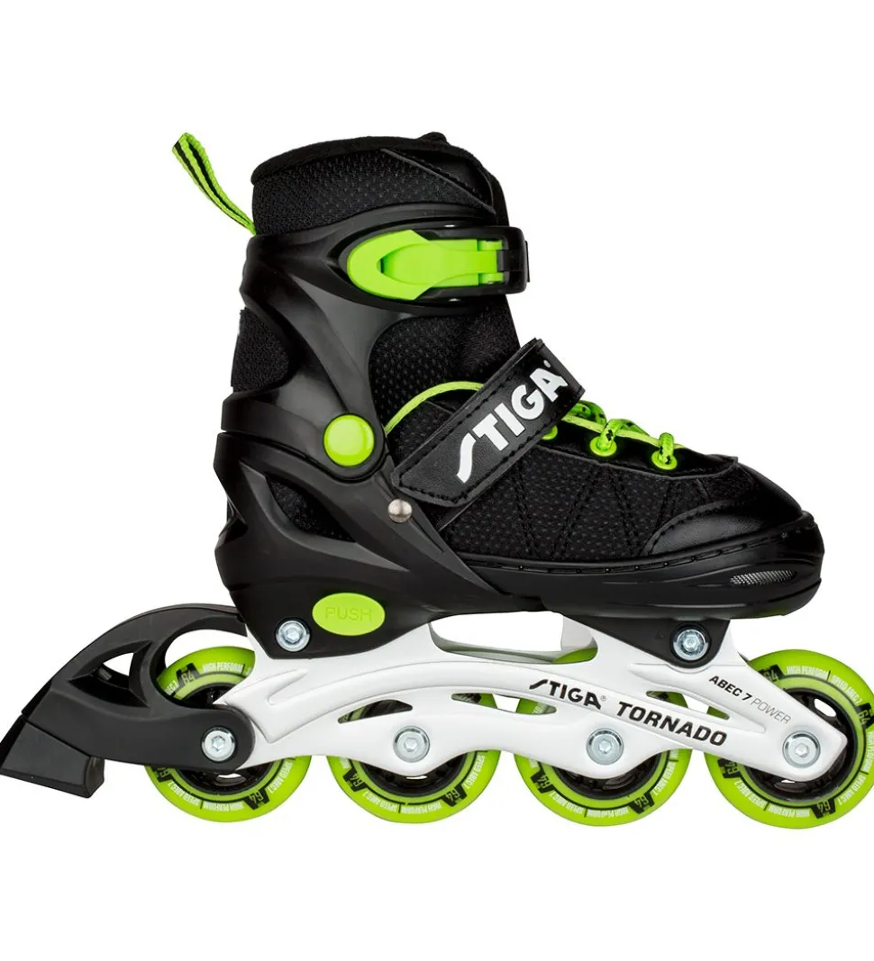 Stiga Rulleskøjter - Tornado - Sort/Grøn - Inliner
