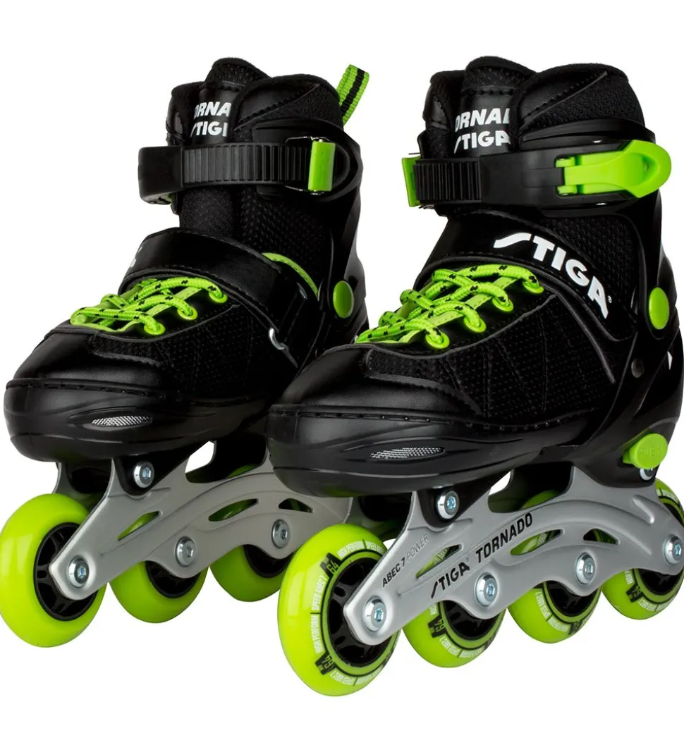 Stiga Rulleskøjter - Tornado - Sort/Grøn - Inliner