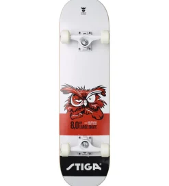 Stiga Skateboard - 8.0 - Hvid m. Ugle