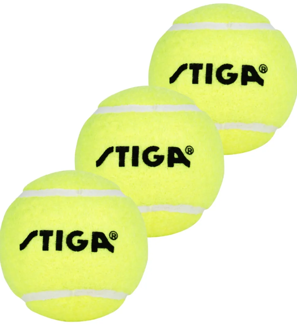 Stiga Tennisbolde - 3-pak - Neongrøn