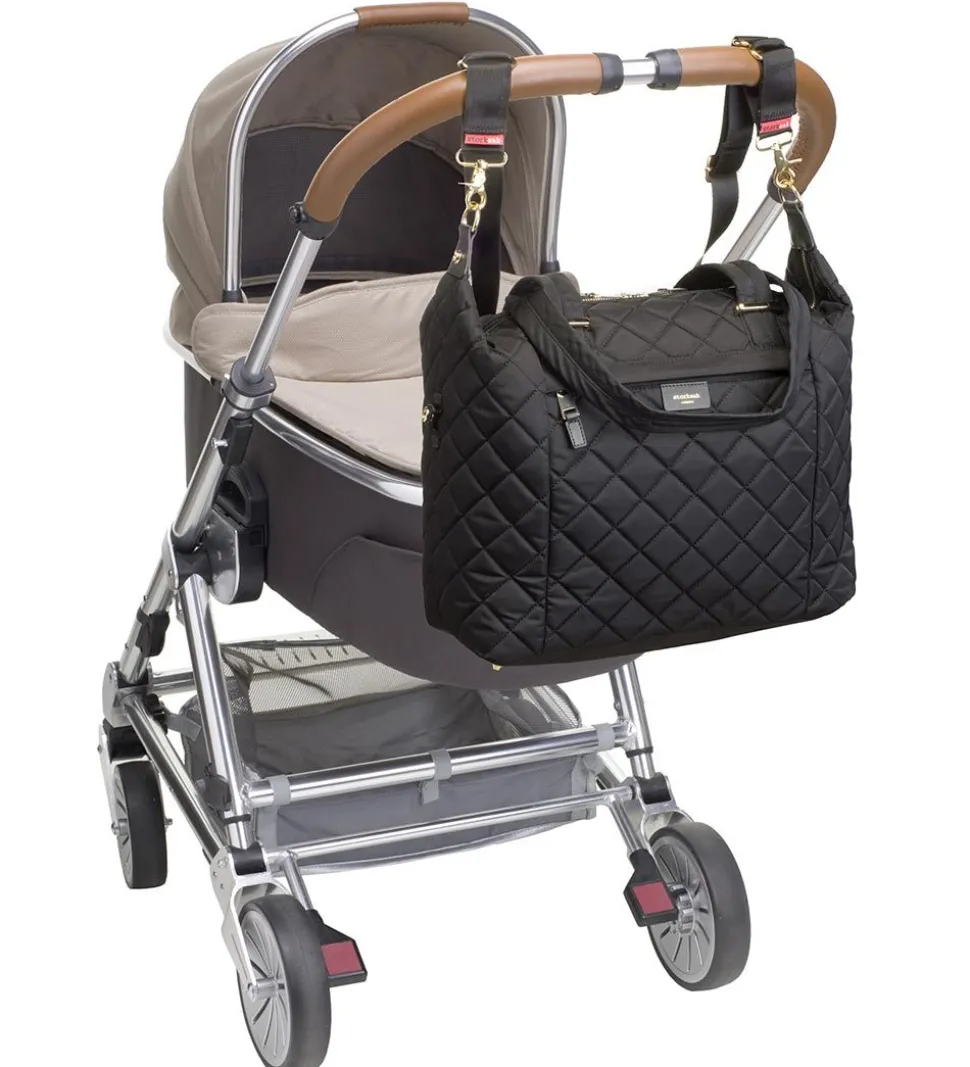 Storksak Pusletaske - Stevie Quilt - Sort