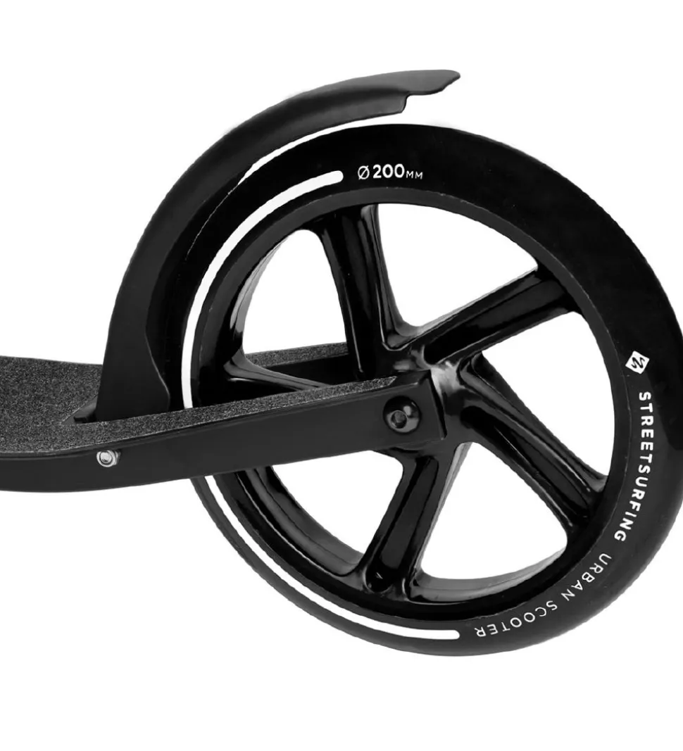 Streetsurfing Løbehjul - 200 Transport Electro - Sort/Hvid