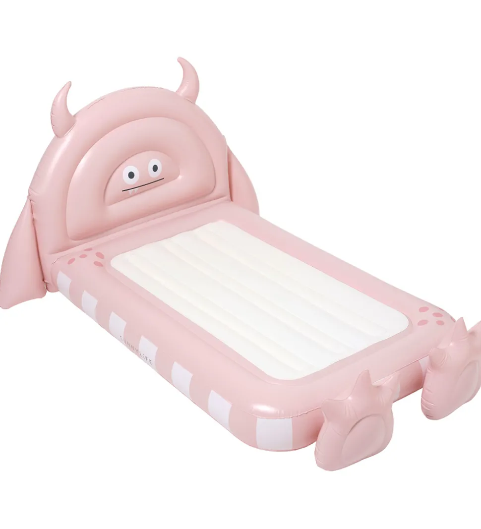 SunnyLife Børneseng - Oppustelig - Monster - Pink