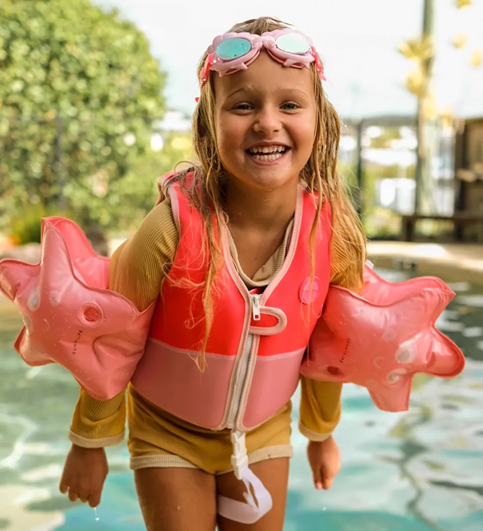 SunnyLife Svømmevest - Melody the Mermaid - Neon Strawb