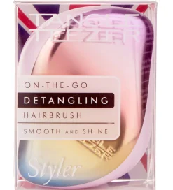 Tangle Teezer Hårbørste - Compact - Pearlescent Matte Chrome