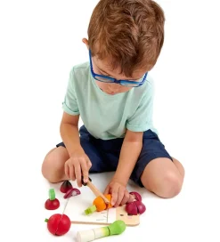 Tender Leaf Trælegetøj - Skærebræt med Grøntsager