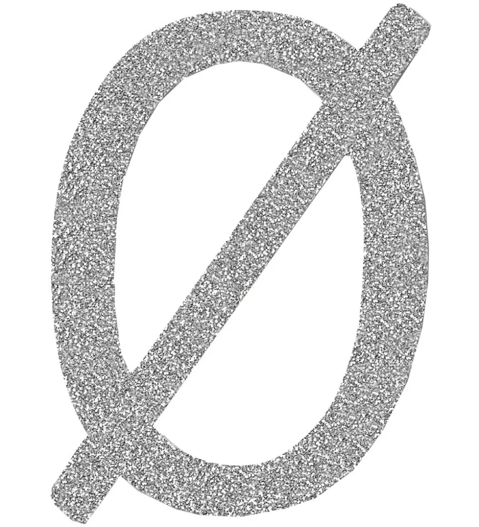 That's Mine Bogstav - Ø - Sølv Glimmer