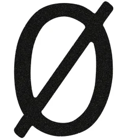 That's Mine Bogstav - Ø - Sort Glimmer