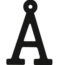 That's Mine Bogstav - Å - Sort Glimmer