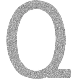 That's Mine Bogstav - Q - Sølv Glimmer