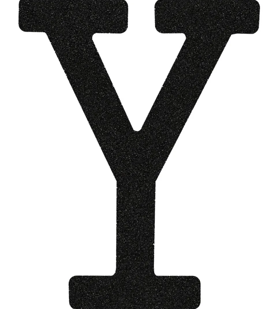 That's Mine Bogstav - Y - Sort Glimmer