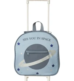 That's Mine Rejsekuffert - Tris - Blå m. Glitter Space