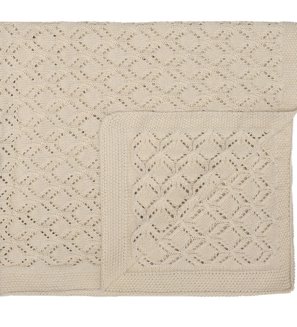 That's Mine Tæppe - Kala Knitted - 85x85 cm - Birch