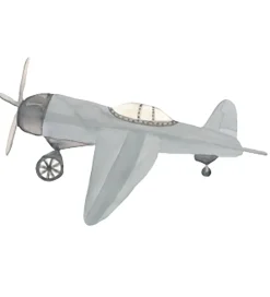 That's Mine Wallsticker - Retro Flyvemaskine