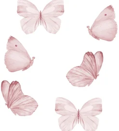 That's Mine Wallstickers - Sommerfugle - 6stk - Rose