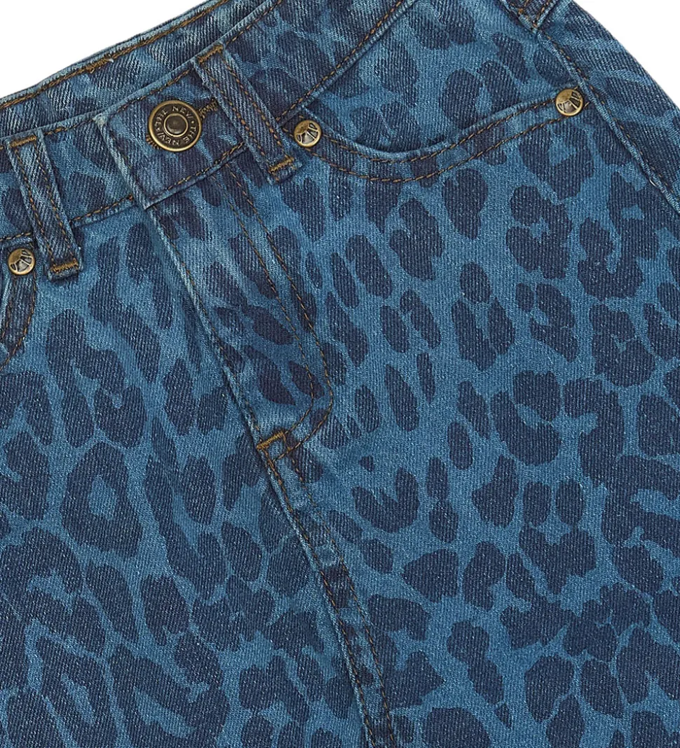 The New Nederdel - TnPrima - Mediun Blue Denim/Leo