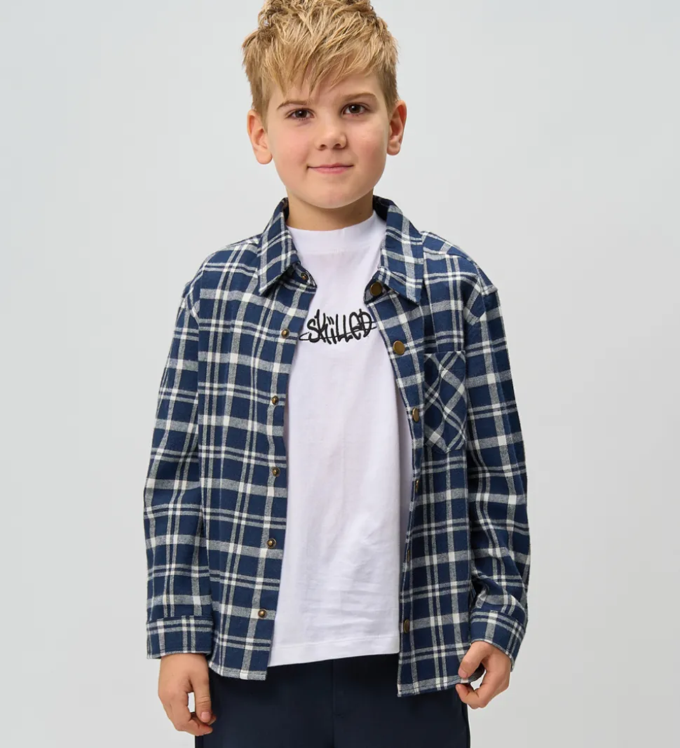 The New Skjorte - TnRonan - Navy Blazer Check