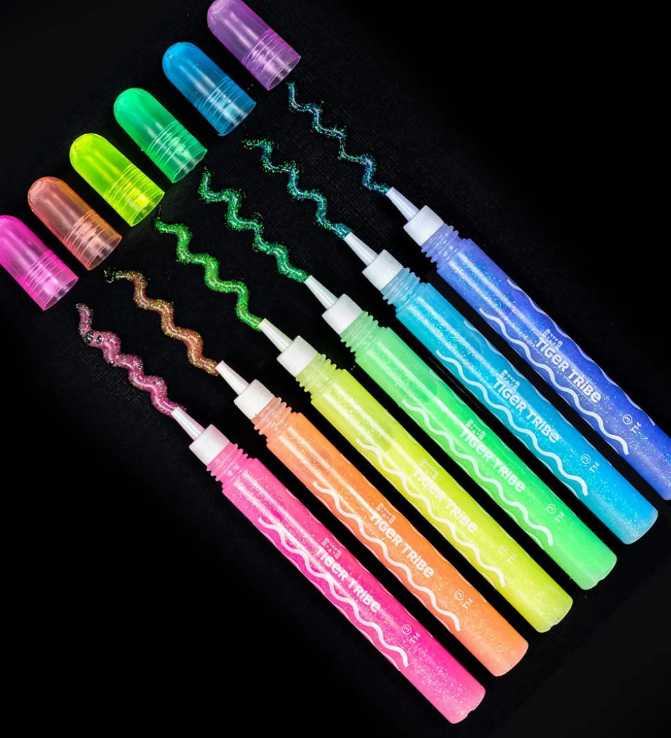Tiger Tribe Farvesæt - 6-pak - Glow Pens
