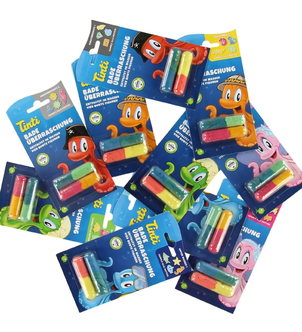 Tinti Badesvampe - 4 stk - Assorteret