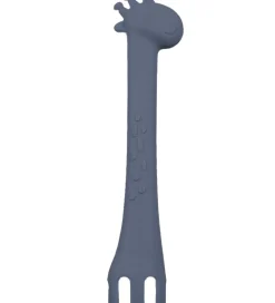 Tiny Tot Bestik - Ske/Gaffel - Silikone - Himmelblå