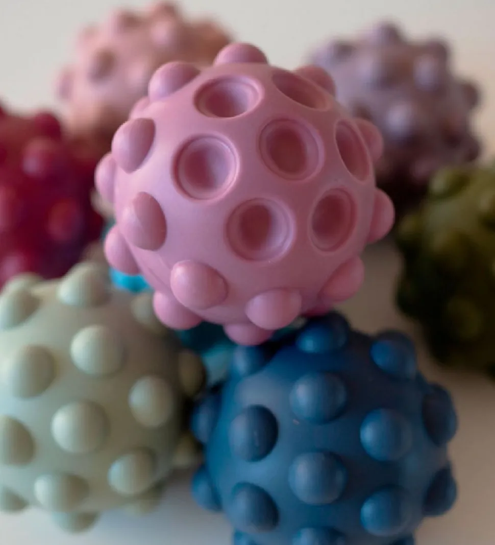 Tiny Tot Bolde - Sensory Silicone Fidget Balls - 2-pak - 7 cm -