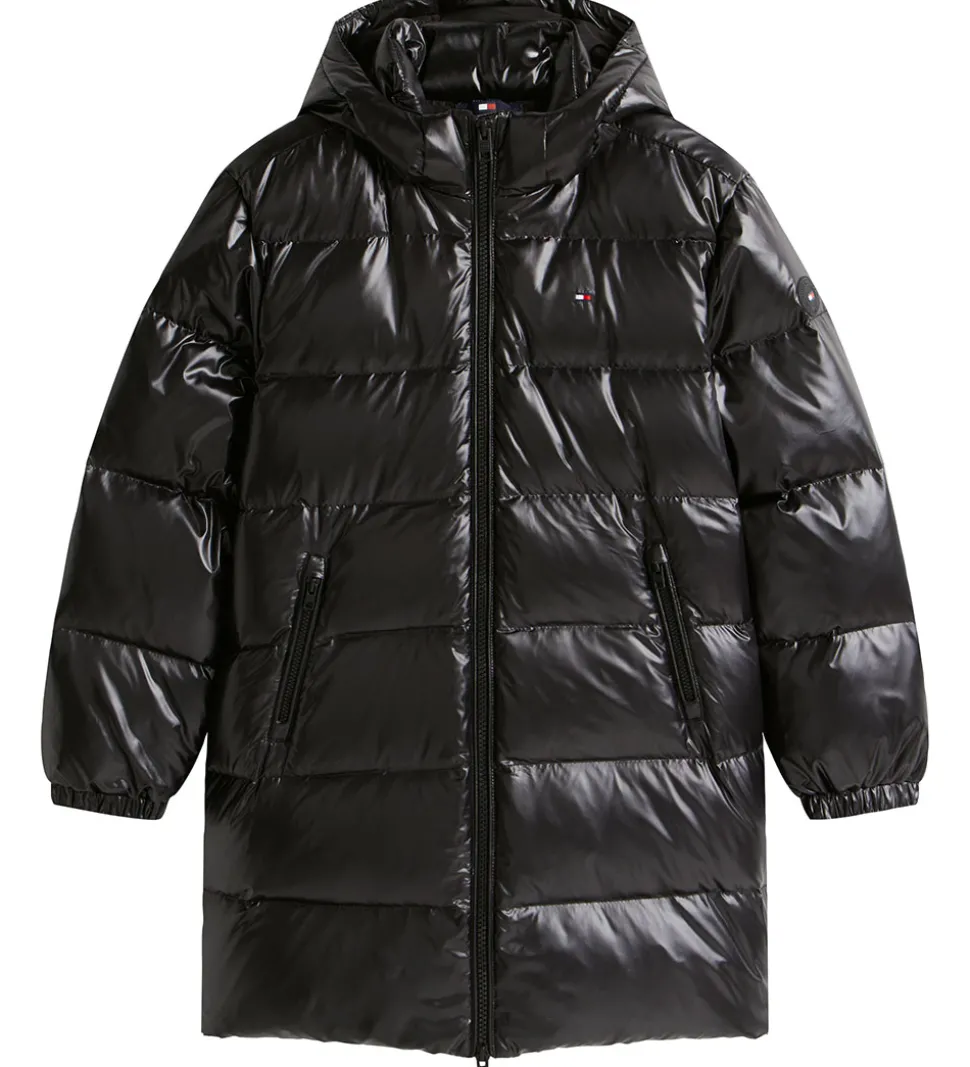 Tommy Hilfiger Dunfrakke - Long - Black