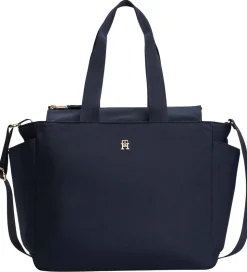Tommy Hilfiger Pusletaske - TH Seasonal Changing - Space Blue