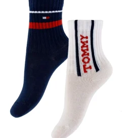 Tommy Hilfiger Strømper - 2-pak - Tommy Original/Hvid