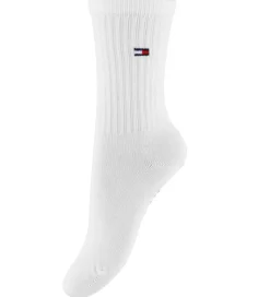 Tommy Hilfiger Strømper - 3-pak - Hvid/Navy m. Striber