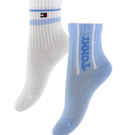 Tommy Hilfiger Strømper - 2-pak - Lyseblå/Hvid