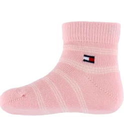 Tommy Hilfiger Strømper - 3-pak - Rosa/Hvid