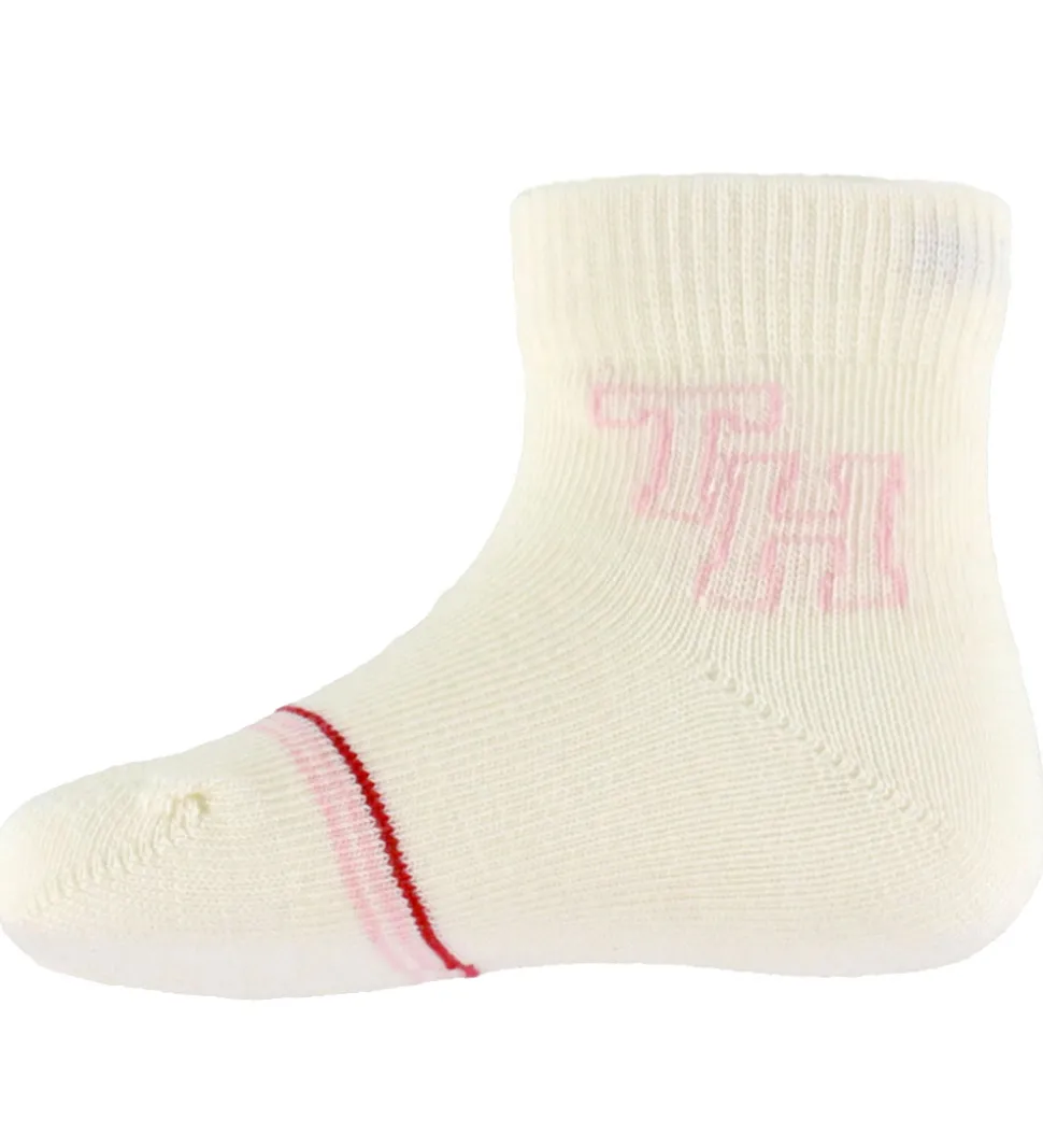 Tommy Hilfiger Strømper - 3-pak - Rosa/Hvid