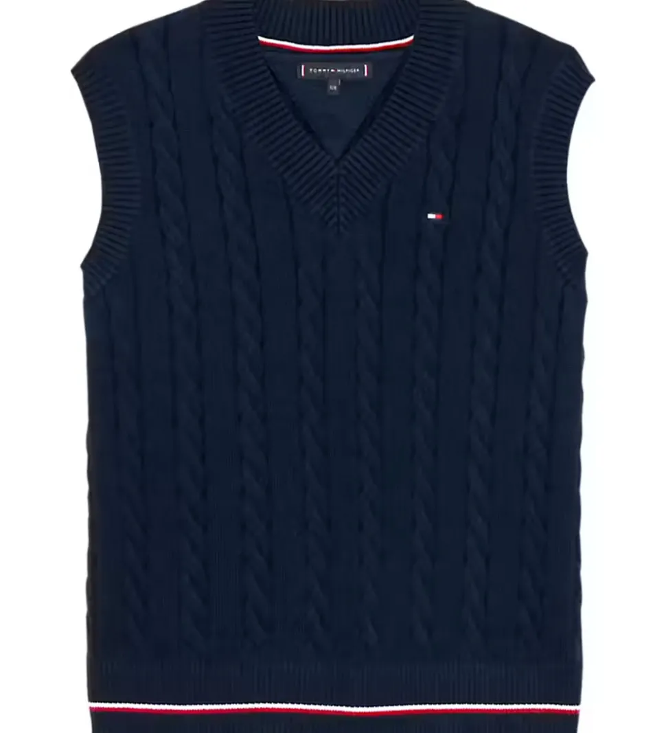 Tommy Hilfiger Vest - Strik - Dark Night Navy