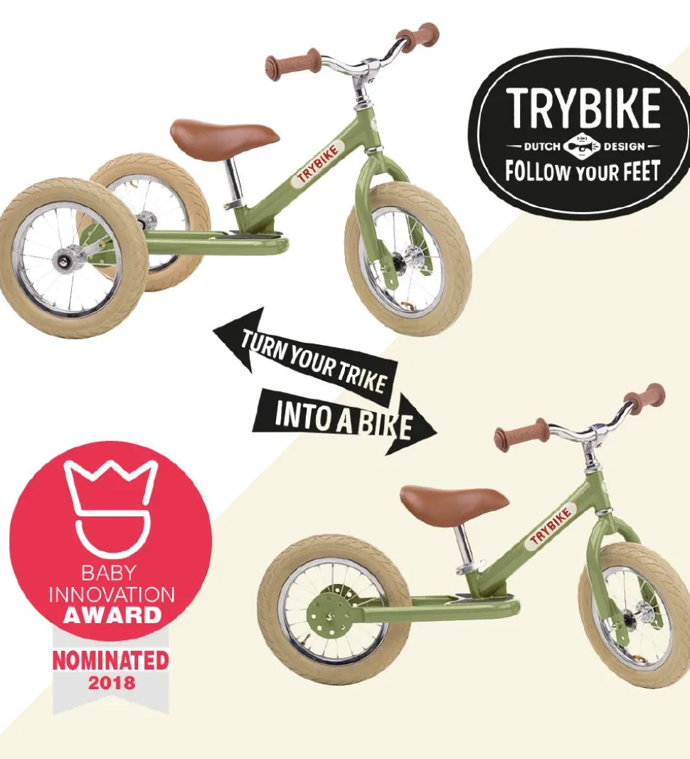 TryBike Løbecykel - Steel - Rosa