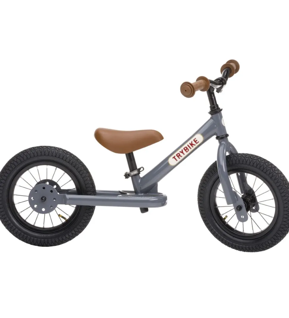 TryBike Løbecykel - Steel - Grå