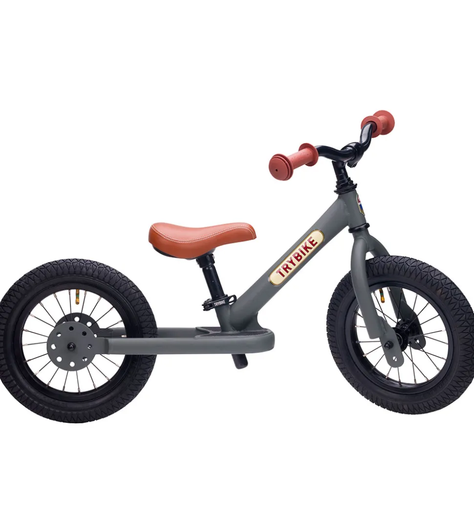 TryBike Løbecykel - Steel - Grå