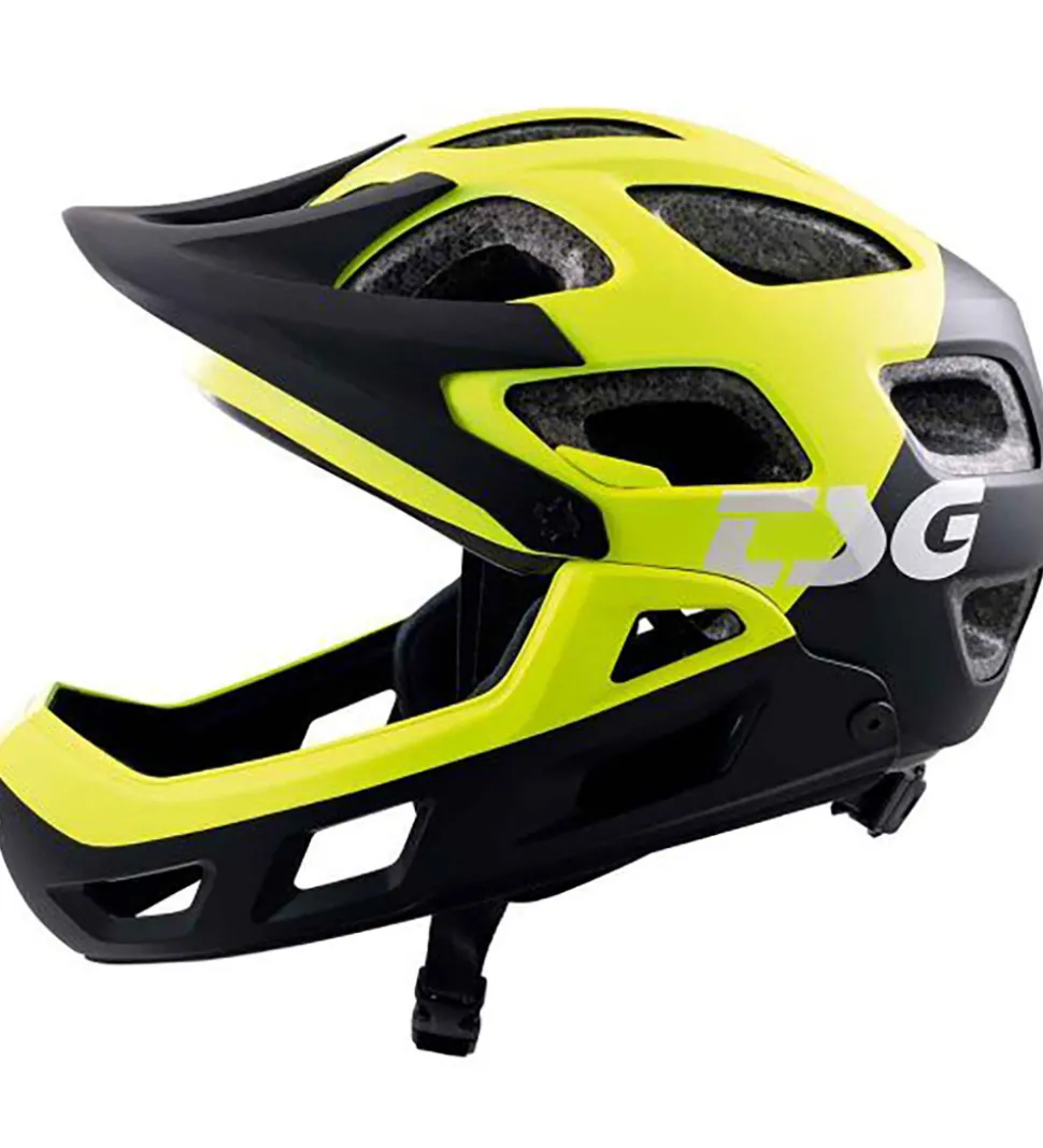 TSG Mountainbikehjelm - Seek FR Graphic - Flow Black/Gul