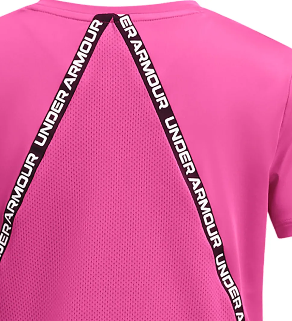 Under Armour T-shirt - Knockout - Rebel Pink m. Logostriber